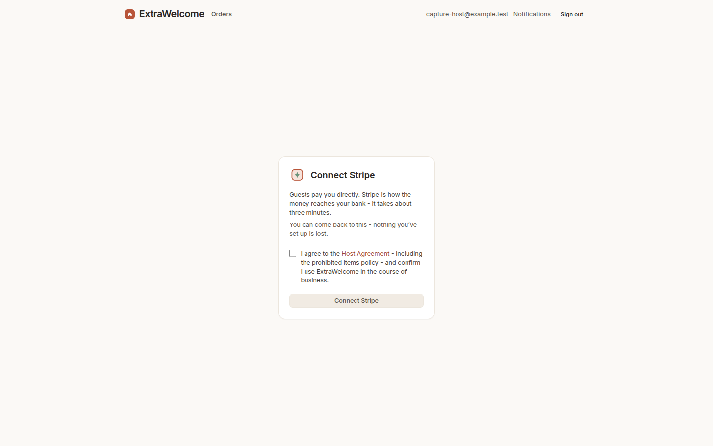 Connecting your Stripe account