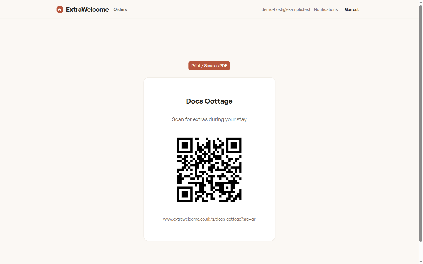 The printable QR poster